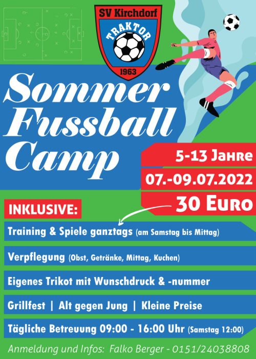 Fußballcamp SV Kirchdorf